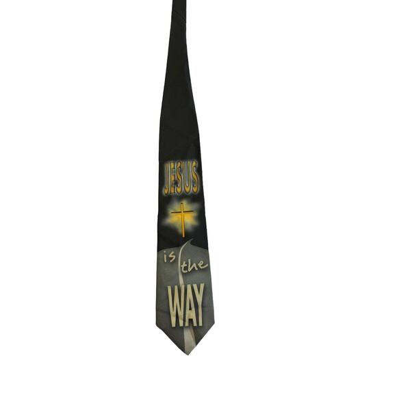 Walnut Ridge Ralph Marlin Jesus Is The Way 1998 Vintage Novelty Necktie - Picture 3 of 7